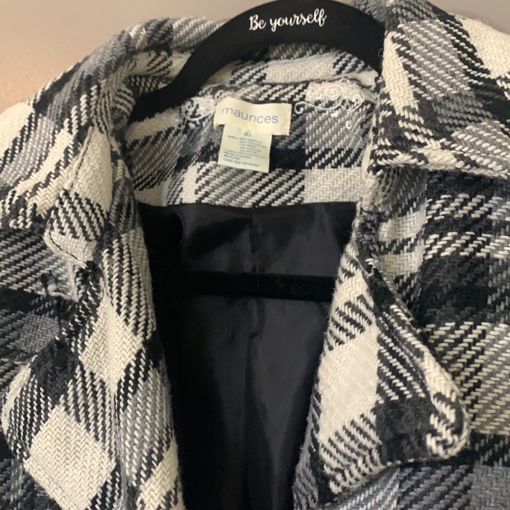 Plaid Coat - Picture 3 of 4